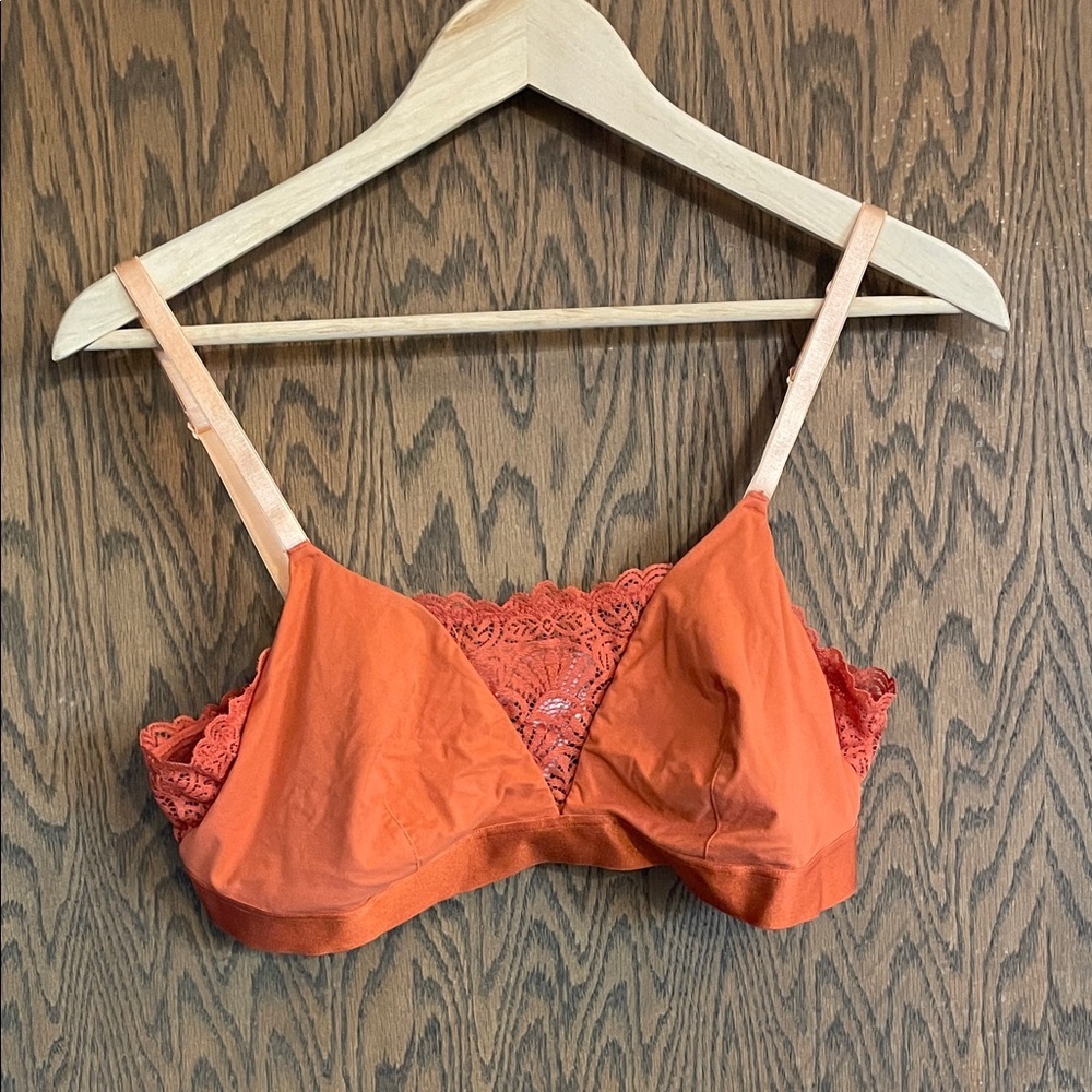 Gilligan & O'Malley Orange‎ Lace Bralette